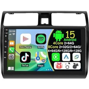 Draadloze Autoradio Android 15 voor Suzuki Swift 2005-2010 met draadloze carplay en Android Auto Bluetooth USB Wifi 4G GPS Navigatie(S-5(6G+128G))