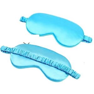 Imitatie zijden slaapmasker voor vrouwen, ooglapje, reizen, dutje, rust, masker, nachthulp (Sky Blue)