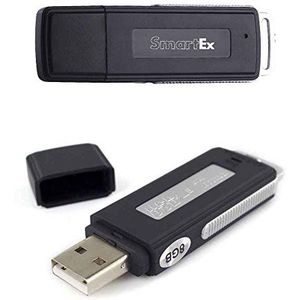 Smartex® USB-Spraakrecorder 8 GB / 150 uur Audio - microfoon Spion - Voice recorder USB Pendrive