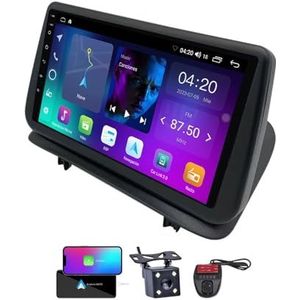 Android 13 GPS-Autoradio voor Renault Clio 3 2005-2014 9 inch Touchscreen met Bluetooth 5.0/SWC/FM RDS DAB+ Radio/Carplay Android Auto/DSP Video Stereo Speler + DVR Achtercamera(NF-1)
