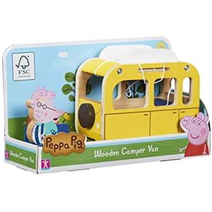 Peppa Pig Wooden Campervan, push along vehicle, imaginative play, preschool toys, fsc certified, sustainable toys, gift for 2-5 years old