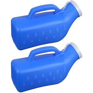 Urinezakken, 34 ounce draagbare urinoirs, urinoirflessen met deksel, mannelijke urineflessen, morsbestendige plasfles for mannen for ziekenhuis, incontinentie, buiten, auto, reizen, kamperen