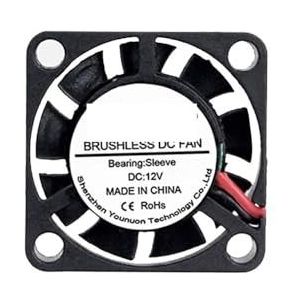 100 stuks 25x25x7mm 2507S 2Pin 12V 25mm Mini DC borstelloze PC computerkoelventilator