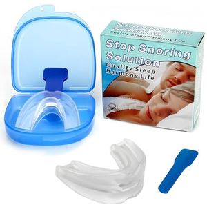 Kniarch voor 's nachts, vormbare mondbescherming voor het knarsen van de tanden, anti-snurk, tandheelkundige nachtbescherming, tegen bruxisme en snurkspalk, voor mannen en vrouwen