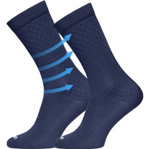 TODO Fietssokken heren en dames. Ademende racefiets sokken. Fietssokken heren, fietssokken heren met motief ook hardloopsokken., Serpente Navy, 35-38 EU