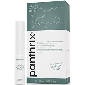 Panthrix Wimperserum 3 ml, ondersteunt natuurlijke wimpergroei en wenkbrauwgroei, transparant, gemiddelde dekking