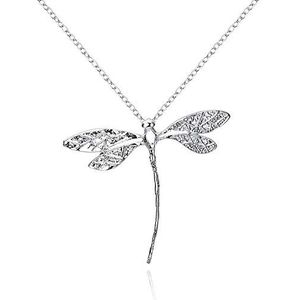 Kettingen voor vrouwen, 925 zilveren sieraden lange libel hangers kettingen kettingen for dames Valentijnsdag geschenken
