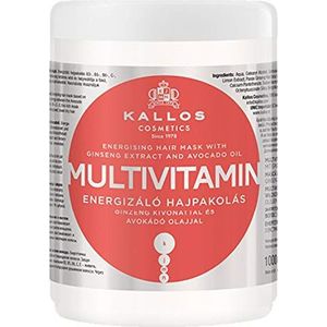 Kallos KJMN Multivitaminen energetiserend haarmasker met ginsengextract en avocado-olie, 1000 ml