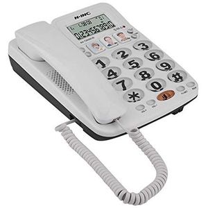 Winnaar Vaste telefoon met handsfree voorziening, vaste netwerktelefoon voor particuliere gebruikers / kantoor met twee lijnen / nummerherkenning / duidelijke geluiden / opnieuw kiezen