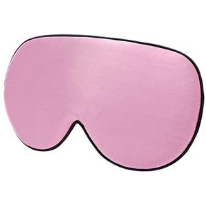 3 stuks moerbeizijde slaapmasker zachte en comfortabele ooglapjes blinddoek gladde oogschaduw cover patch voor slaap (roze)