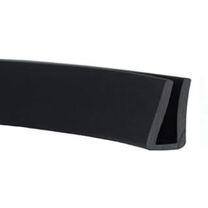 U-vormige randafwerking, rubberen randafwerking, U-vormige rubberen randafwerking, 3,28 ft zwarte beschermlaag, metalen beschermlaag 20 mm x 6 mm(16mm x 10mm)