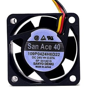109P0424H6D22 4020 DC24V 0.07A for SANYO CNC machine tool Fanuc system cooling fan