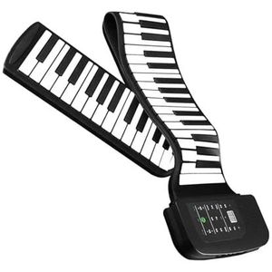 Opvouwbaar Pianotoetsenbord 88 Toetsen Elektronisch Toetsenbord Siliconen Handrollende Piano Met Sustainpedaal Draagbaar Keyboard Piano