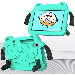 Tablet PC-hoes Kindertas Compatibel met TCL Tab 8 le 9137 w/WiFi 9132 X (2023)/Tab 8-9038s (2022) Hoes Duurzame schokbestendige handgreepstandaard Beschermhoes Lichtgewicht EVA-hoes Bescherming(Ye?il