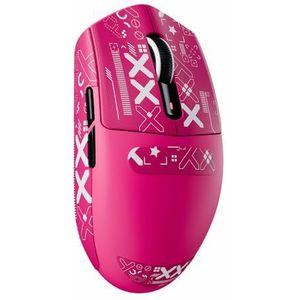 ATTACK SHARK G3 Draadloze Gaming Muis, 25000 DPI, PixArt PAW3311 Sensor, 59g Superlight G305, Bluetooth/2.4G/Bedraad, 80 Miljoen Klikken, 500mAh Batterij, Voor Win11/PC/Mac, Berry Rood