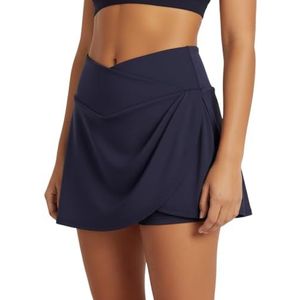 Meisjesrok binnenshort en zak, donkerblauw, 140