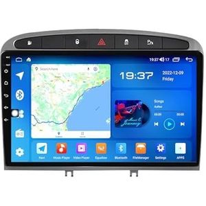 Android 11 Dubbel Din Stereo Auto Multimedia Radio Voor Peugeot 408 308 308SW 9 Inch Dubbel Din Auto Stereo Head unit Ondersteuning 4G WIFI Bluetooth Stuurbediening Carplay(B A200S 4G+WIFI 8-Core 2G 3