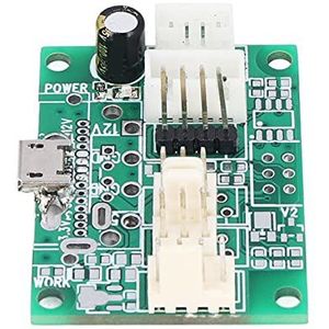 Fan Hub Snelheidsregelaar Splitter USB-ingang Bedrading Socket Koeling Chassis Warmteafvoer, Fan Control Power LED-indicator, 4 Installatiegaten voor Het Aanpassen van de