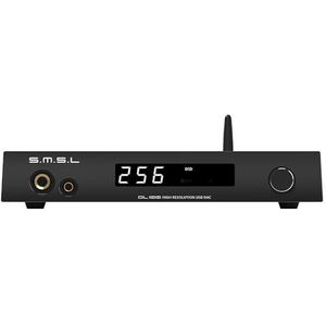 S.M.S.L DL100 Audio DAC versterker 4xCS43131 chips Hi-Res hoofdtelefoonversterker PCM32bit/768kHz Hi-Fi Audio Stereo Ontvanger Bluetooth 5.1/USB/Optisch/Coaxiaal/HDMI-ingang THD + N0,00009% met