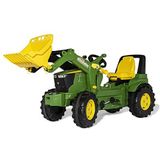 Rolly Toys RollyFarmtrac Premium John Deere 7R 730032 traptractor (incl. rollyTrac lader, vanaf 3 jaar, in lengte en in hoogte verstelbare zitting, fluisterloopbanden), groen
