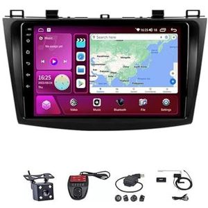 Android Autoradio Video Multimedia Speler, 9 Inch Touch Screen Radio Plug And Play Autotoebehoren met Bluetooth En Navigatie En Achteruitrijcamera Voor Mazda 3 2004-2012 2013(M200S 4G+WIFI 2G+32G B)