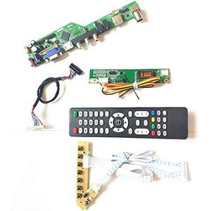 Voor LP154WX4-TLD4/TLE1 T.V53 drive card board toetsenbord+afstandsbediening+omvormer LCD panel monitor HDMI VGA USB AV RF LVDS 1CCFL 30Pin Kit (LP154WX4-TLE1)