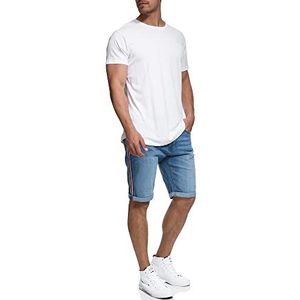 Indicode - Fife - Korte Broek - Blue Wash - 5 Zakken