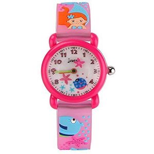 ele ELEOPTION Kinderhorloge Waterdicht 3D Leuke Cartoon Ontwerp Ronde Wijzerplaat Siliconen Rubber Jelly Kleur Horloge Band Quartz Horloges voor Kleine Xmas Meisjes Jongen Kinderen Kinderen, Kleine