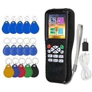 Pesfehhy X100 RFID NFC Smart Card Reader Writer+5 X UID/CUID/5200 Sleutelhanger RFID Duplicator Programmeur Gecodeerde ID IC Sleutel Kopieerapparaat