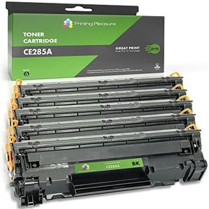 Printing Pleasure 85A 285A Vervanging voor HP and Canon CE285A Toner Cartridge Compatibel met ​Laserjet Pro M1132 M1136 M1212 M1210 P1106 M1130 P1100 i-Sensys LBP-6000 MF-3010 LBP-6020 LBP-6018 LBP-6020B LBP-6000B 5 Zwart