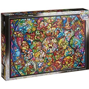 Disney gebeitst kunst Jigsaw Puzzle[1000P] Alle sterren gebrandschilderd glas (DS-1000-764)