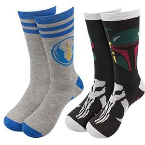 Star Wars Boba Fett & Jedi bemanning sokken 2-Pack