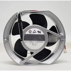 High-Performance 109E1724V5K03 DC 24V 1.3A 31.2W 3-Wire Inverter Fan for Optimal Heat Dissipation
