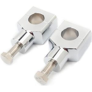 Motorfiets Stuurverhoger Voor Aprilia Voor CBR VTX 1300 C Voor Bobber Chopper 22mm 25mm Motorfiets Stuur 7/8"" 1"" Stuurverhoger Klem(22mm Chrome)