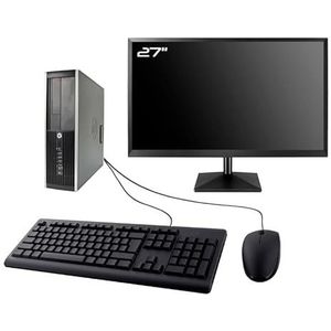 PC HP Compaq Elite 8300 SFF, display 27 inch Intel I3-3220, 16 GB SSD, 480 GB, W11 WiFi (gereviseerd)