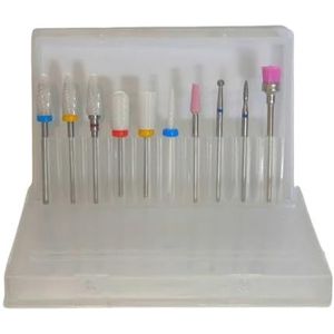 Mozulon Set freeskoppen for nagellak, gebruikt for het ontbramen van dode huidcellen van nagels, accessoires for automatische polijstmachines(12)