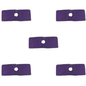 5 Set van Herbruikbare Massage Bed Tattoo Tafel Sheet Pad Mat met Gezicht Gat Paars