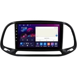 Android 13 GPS Navigation Stereo voor Fiat Doblo 2015-2019 9 Inch 2 Din Car Stereo Radio met CarPlay AHD Omgekeerd beeld Bedieningselementen op het stuur Bluetooth(S1 1G+32G)