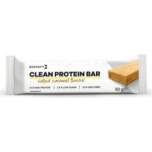 Body & Fit Clean Protein Bar Eiwitreep in gezouten karamelsmaak - 12x60 gram met 20gr eiwit per reep