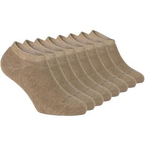 CALZITALY PACK 2/4 paar merinowollen sokken, thermische sokken, gewatteerde korte sokken, wintersokken met binnenzool, Made in Italy, 4 paar - Beige, 8.5-11