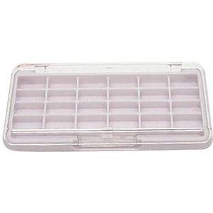 24 Grid Lege Make-up Oogschaduw Palet Blush Lipgloss Poeder DIY Case, Wit, 11.5 x 6.7 x 1.5cm