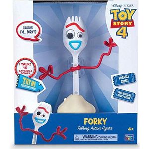 MTW Toys 64460 actiefiguur voor Disney Pixar Toy Story 4-Forkie, bewegende en sprekende figuur, ca. 20 cm, kleurrijk