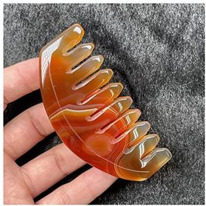 Natuurlijke Amethist Rozenkwarts Kristal Kam Brede Vertanding Haar Gezondheid Kam Edelsteen Gift Collectie Home Collection (Kleur: H)