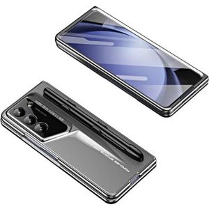 Flip Case Cover Compatibel met Samsung Galaxy Z Fold 5 hoesje met S-pen, met schermbeschermer, PC Schokbestendig bumperhoesje Volledige dekking Beschermhoes Compatibel met Galaxy Z Fold 5 Cash case co