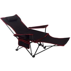 Stoelen Compacte strandstoel, klapstoel, verstelbare campingstoel, met hoofdsteun, opbergtas, geschikt for kamperen, strand, binnenplaats Vissen (Color : B)