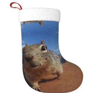 Kfjghhl Muis Grote Xmas Kous Sneeuwpop Gedrukt Patroon Sokken Kerst Opknoping Tassen Home Decoraties