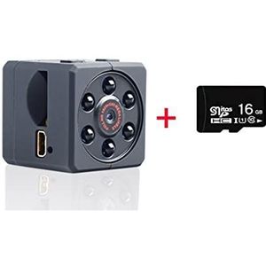 Actiecamera MD18 Mini Camera HD 1080 P Nachtzicht Bewegingsdetectie Mini Camcorder Draagbare Actie Sport DV Auto DVR Dash cam Micro Camera(16G Camera)