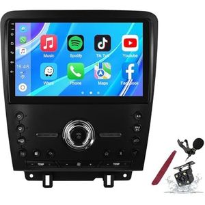Android 14 Autoradio Stereo voor F-ord Mustang (2010-2014) 9-inch Touchscreen Multimedia Speler met Draadloze Carplay GPS Navigatie FM RDS Bluetooth 5G-WiFi SWC DSP,M300s