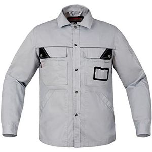 Veiligheidsoveralls, Machine Werkkleding Pak Heren Shirt En Cargo Broek Set Werkbroek(Light gray9,160)