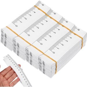 Angoily 100 stuks papieren meetlint voor lichaamsmeting, medisch meetlint voor baby's hoofd en lichaam